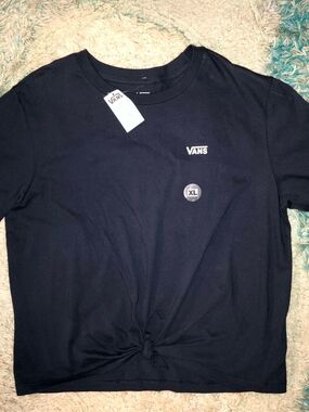 Vans Black Short Sleeve Logo Tee